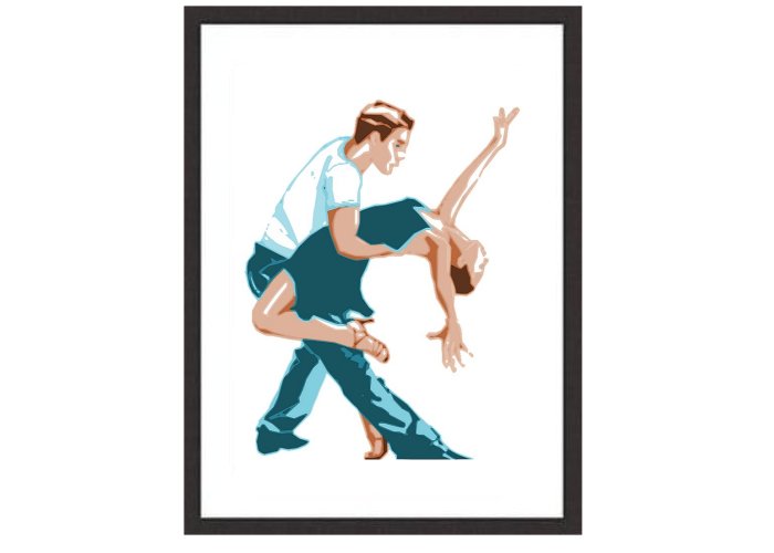 Tango Dancers Framed Print